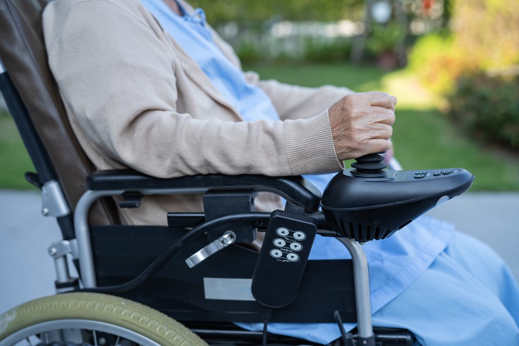 old person in wheel chair
